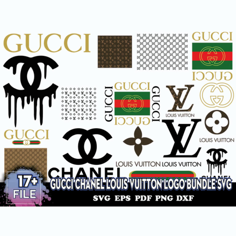 louis vuitton and gucci SVG Bundle.png