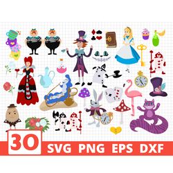 alice in wonderland svg bundle, alice svg, alice in wonderland clipart, alice in wonderland svg, bundle svg