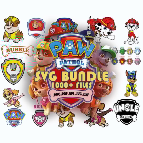 Paw Patrol Svg Bundle, Paw Patrol Svg, Paw Patrol Clipart - Inspire Uplift