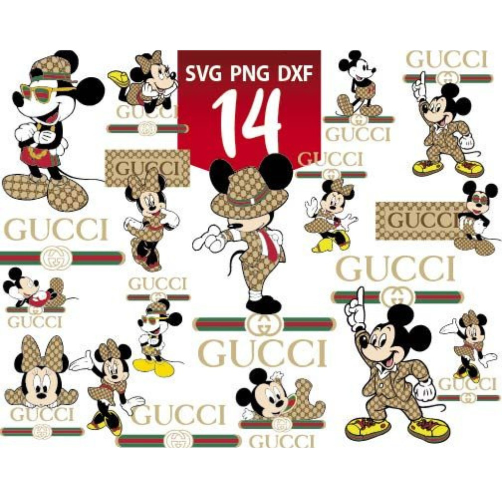 Gucci & Mickey Mouse SVG Bundle.png