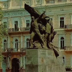 soviet postcard odessa monument to the heroes of potemkin, 1983