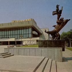 soviet postcard odessa musical comedy theatre 1983