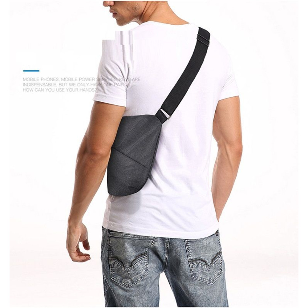 Digital Storage Canvas Chest Bag Crossbody Multifunctional Business Close Shoulder Antitheft Packag 7