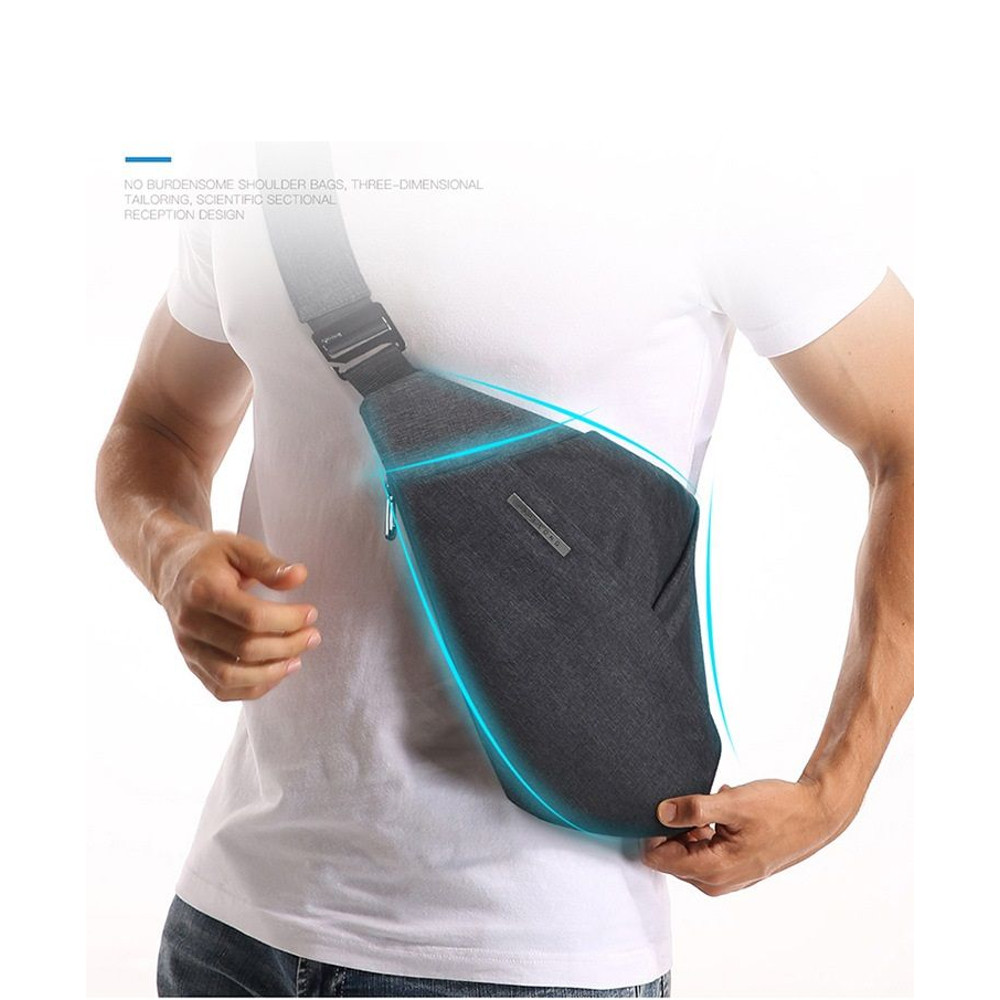 Digital Storage Canvas Chest Bag Crossbody Multifunctional Business Close Shoulder Antitheft Packag 8