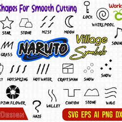 naruto village svg bundle, naruto vector svg, anime naruto svg bundle, naruto clan symbols, anime svg cricut, manga svg