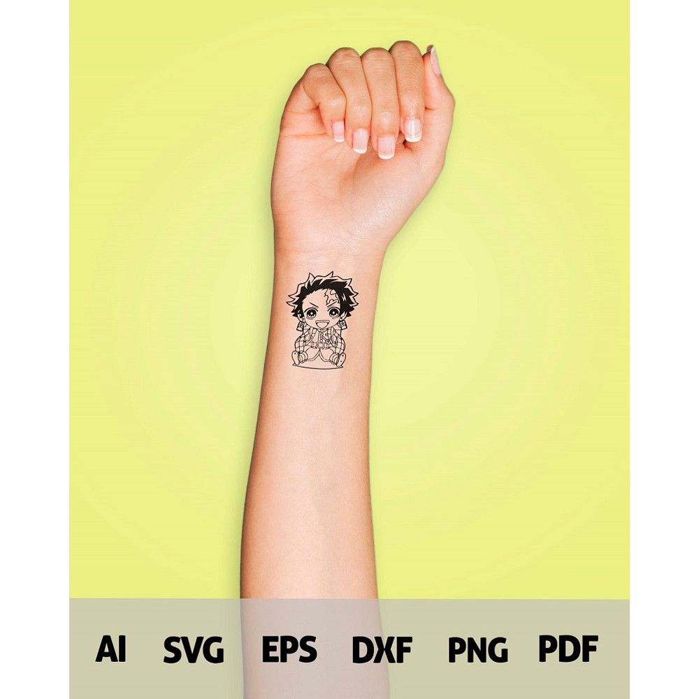 Demon Slayer Chibi Vector SVG Demon Slayer SVG Chibi Kimetsu No Yaiba Logo Vector Tanjiro PNG SVG C 9