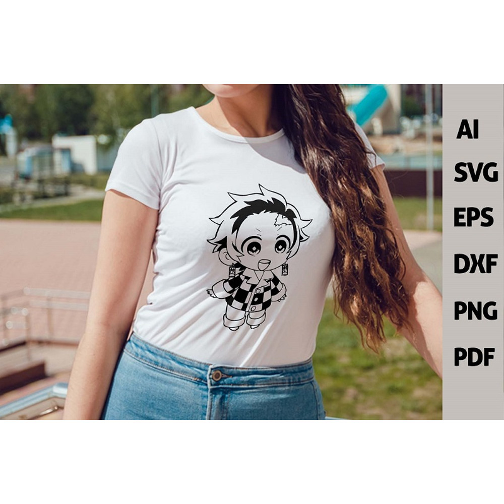 Demon Slayer Vector SVG Demon Slayer SVG Chibi Kimetsu No Yaiba Vector Tanjiro PNG SVG Chibi Anime 2