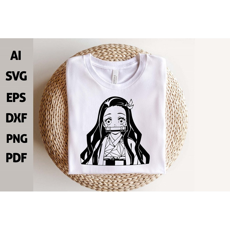 Demon Slayer Vector SVG Demon Slayer SVG Chibi Kimetsu No Yaiba Vector Tanjiro PNG SVG Chibi Anime 5