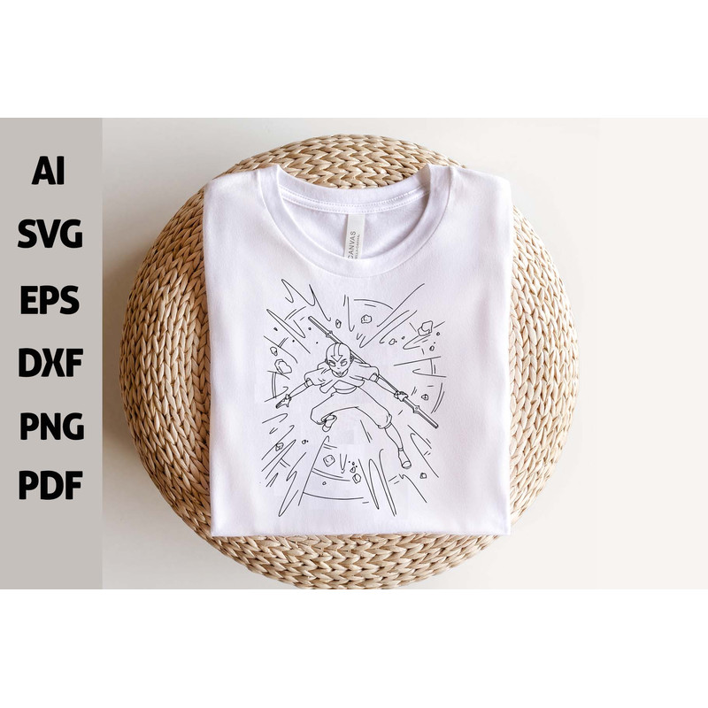 115 Avatar The Last Airbender Vector SVG Avatar SVG Chibi Anime Vector Aang PNG SVG Comic SVG Bundl 4