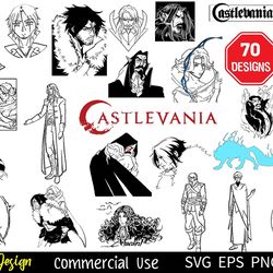 70 castlevania vector svg bunle , dracula vector, alucard svg, comic svg bundle, medieval fantasy, belmont svg png