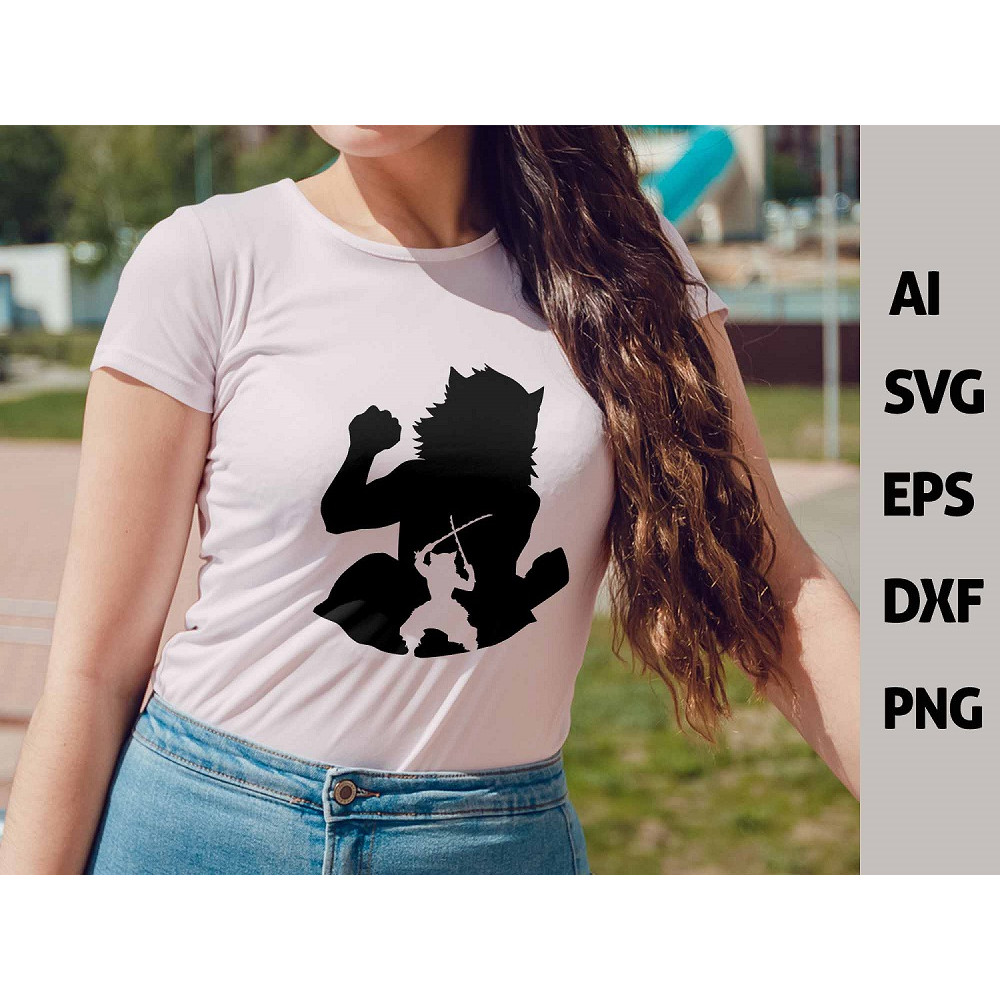 Demon Slayer Vector Silhouette SVG Demon Slayer SVG Chibi Kimetsu No Yaiba Vector Tanjiro Svg Chibi 1