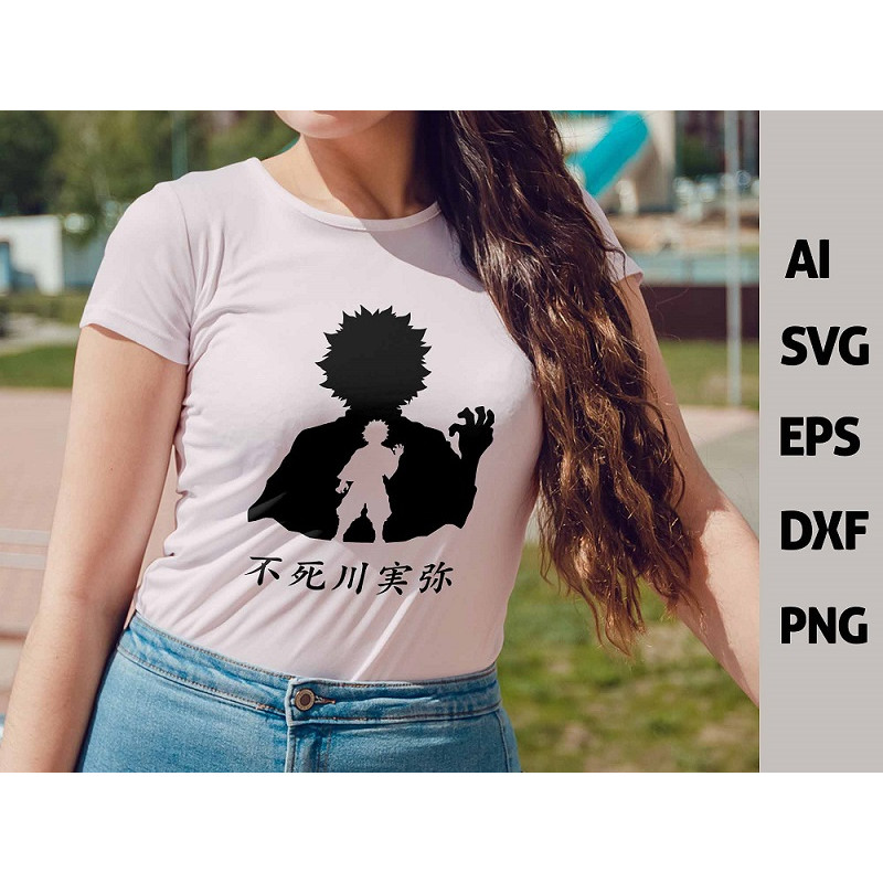 Demon Slayer Vector Silhouette SVG Demon Slayer SVG Kimetsu No Yaiba Vector Tanjiro Svg Chibi Anime 4