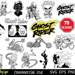 79 ghost rider svg bundle, ghost rider svg bundle, biker skull svg, johnny blaze svg, grim reaper svg, motorcycle svg