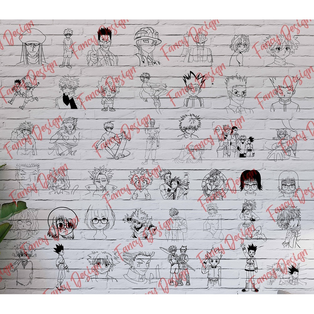 110 Hunter X Hunter Vector SVG Gon Freecss SVG Chibi Gon Freecss Vector Killua Hunter Hisoka SVG An 1