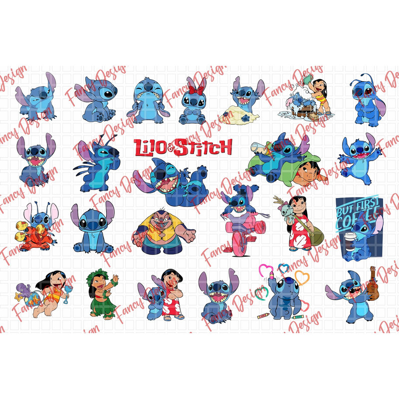 100 Anime Lilo  Stitch SVG Bundle Anime Lilo Character SVG Chibi Anime Disney Vector Disneys Lilo   3