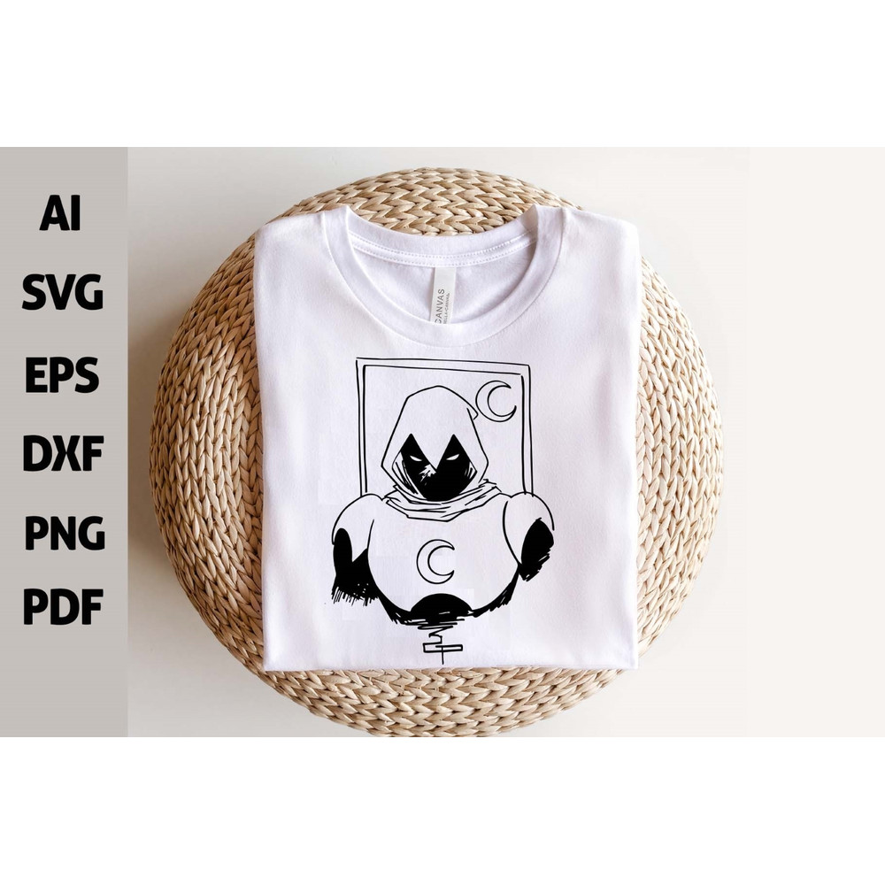 84 Moon Knight SVG Bundle Anime Character SVG Moon Knight Svg Ninja Svg Manga Svg Khonshu God Svg M 2