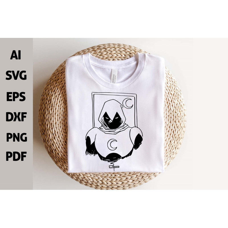 84 Moon Knight SVG Bundle Anime Character SVG Moon Knight Svg Ninja Svg Manga Svg Khonshu God Svg M 2