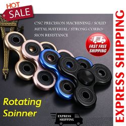 alloy metal fidget spinner hand top spinners glow in dark, stress relief toys, gyroscope for adults kids, decompression