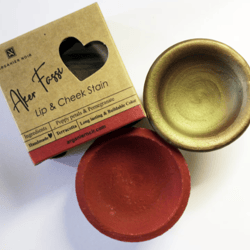 2pcs Aker Fassi Natural glow clay pot : 1 Red and 1 Gold