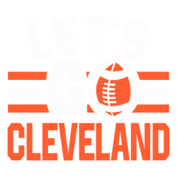 Lets Go Cleveland Browns Football SVG Digital Download Untitled