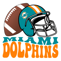 Miami Dolphins Helmet Football SVG Digital Download Untitled