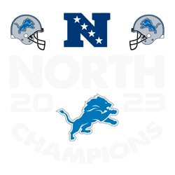North Champs 2023 Detroit Lions SVG
