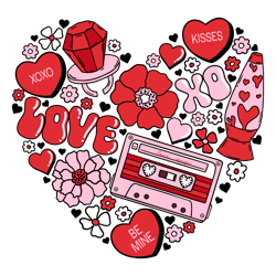 Heart Xoxo Kisses Love Songs SVG