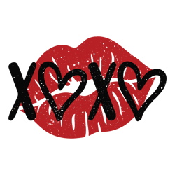 Xoxo Hugs And Kisses Valentine SVG