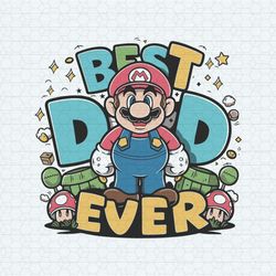 cartoon fathers day best dad ever svg