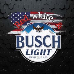red white and busch light patriotic beer png