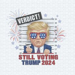 retro verdict guilty still voting trump 2024 png