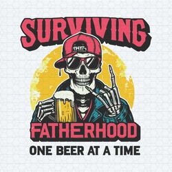 skeleton dad joke surviving fatherhood one beer at a time svg
