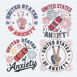 united states of anxiety 4th of july svg bundle