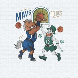 mavericks vs celtics match up nba final mascot svg