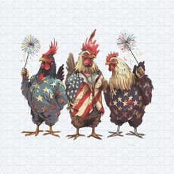 patriotic usa chicken 4th of july png