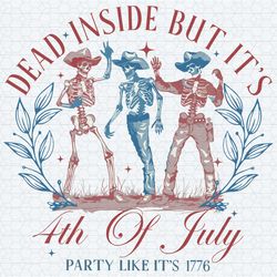 dead inside but it's 4th of july dancing skeleton svg1