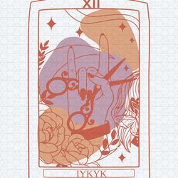 iykyk lesbian sapphic tarot card svg1
