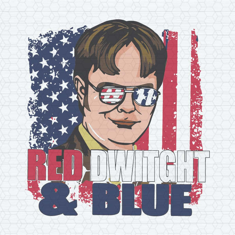 Red Dwight And Blue 4th Of July SVG.jpg