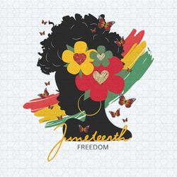 juneteenth freedom afro woman png