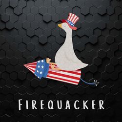funny goose firequacker 4th of july png