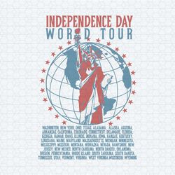 independence world tour the statue of liberty svg