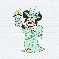disney minnie statue of liberty svg