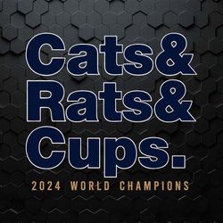cats and rats and cups 2024 world champions svg