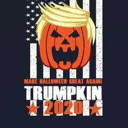 funny trumpkin 2020 svg happy halloween party and vote trump