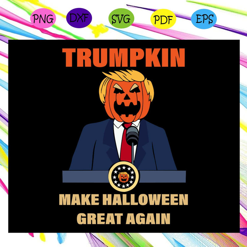 Trumpkin Make Halloween Great Again SVG Halloween Party SVG Trump Head Pumpkin.jpg