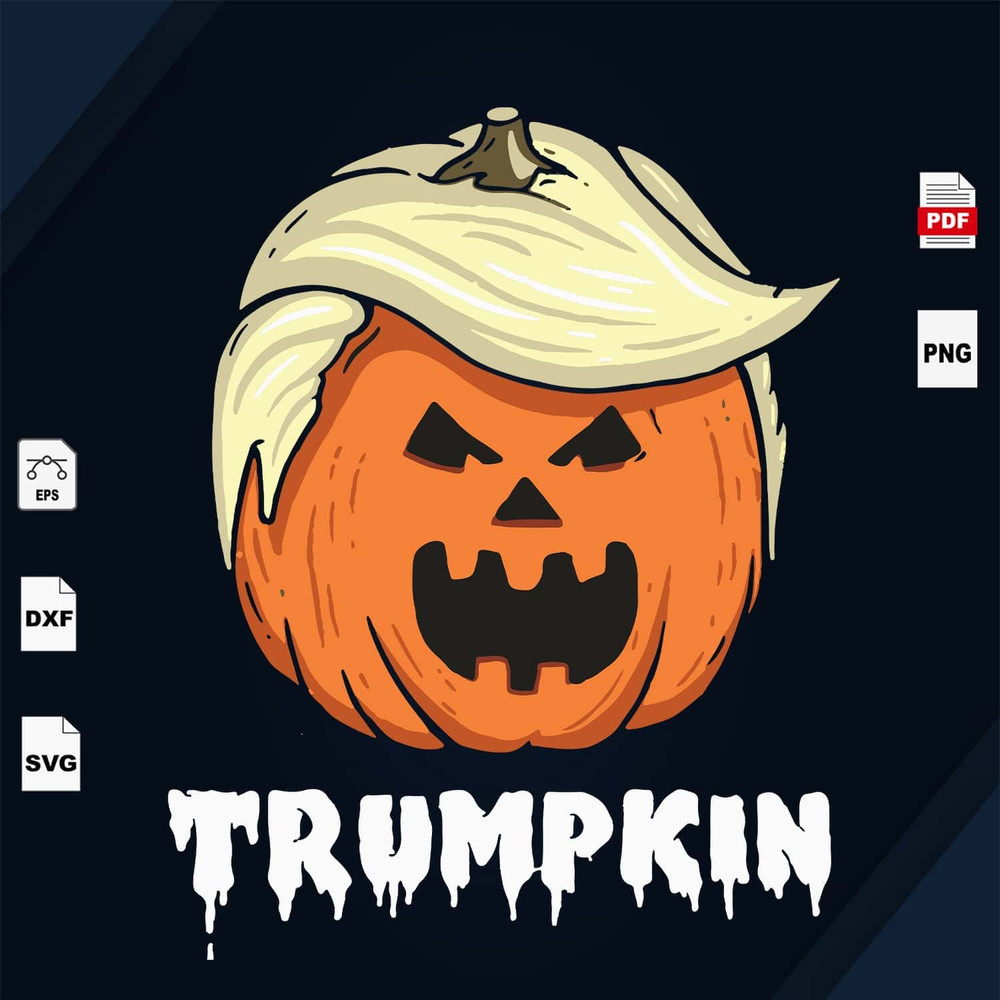 Trumpkin Trump SVG Trump President Pumpkin SVG.jpg