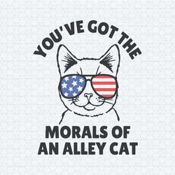 you have got the morals of an alley cat funny election svg