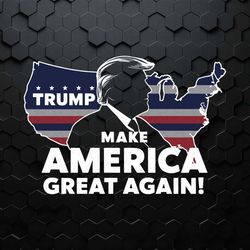 donald trump make america great again map svg