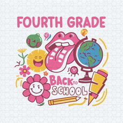 fourth grade back to school custom gift svg