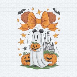 mickey ghost disneyland halloween castle disney horror png